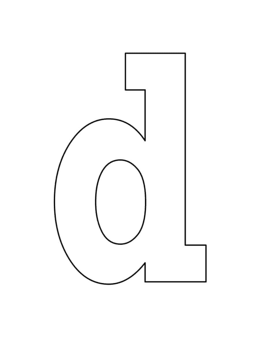 Lowercase Letter D Tracing Worksheets Pdf Free Vectors